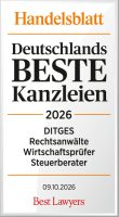 Handelsblatt BESTE Kanzlei